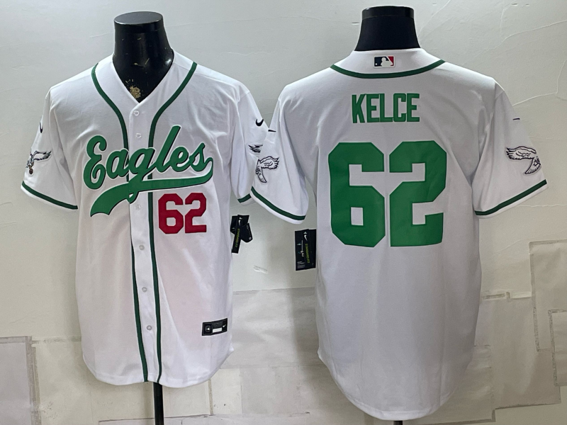 Men 2026 Philadelphia Eagles #62 Kelce white Nike Limited NFL Jersey 0828010621